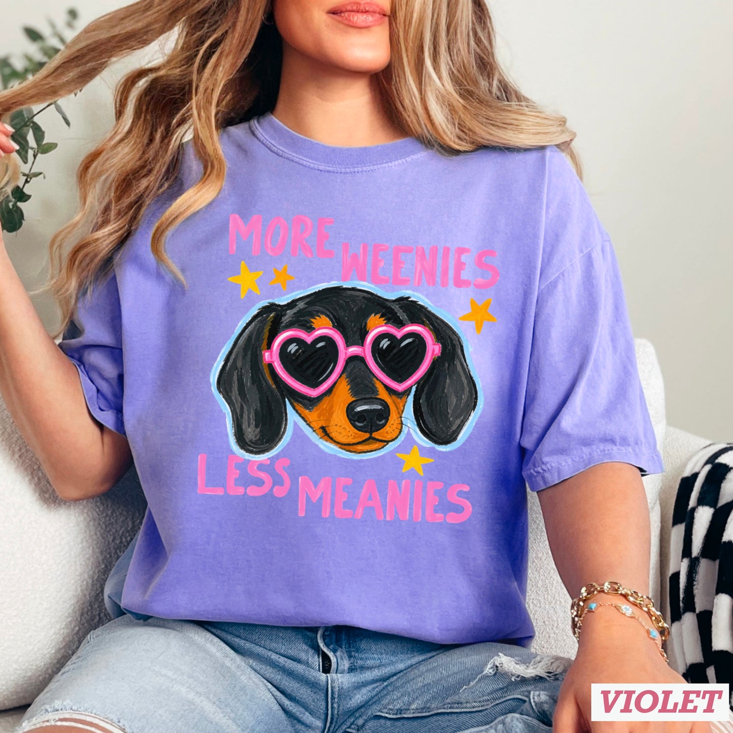 More Weenies Less Meanies Comfort Color Graphic Tee
