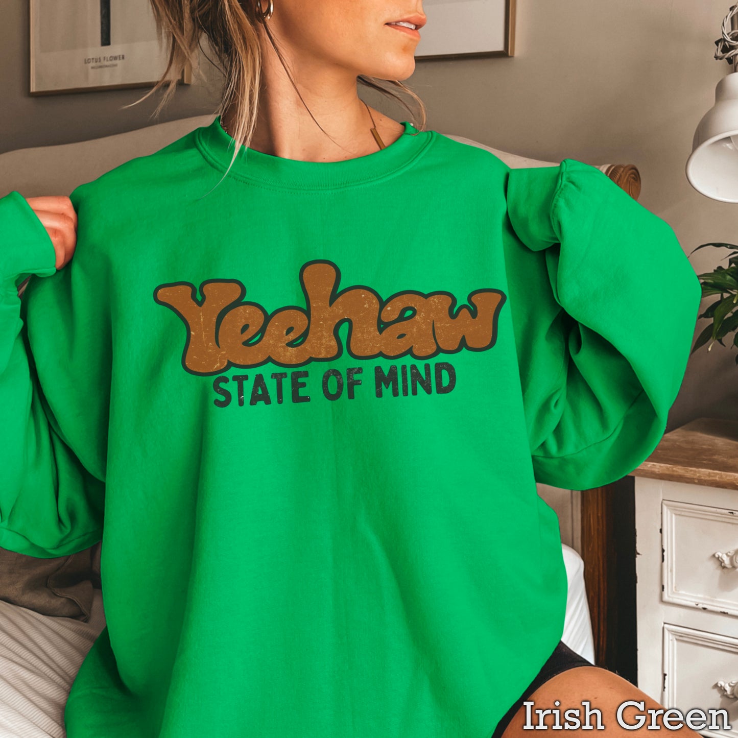 Yeehaw State Of Mind Crewneck Sweatshirt