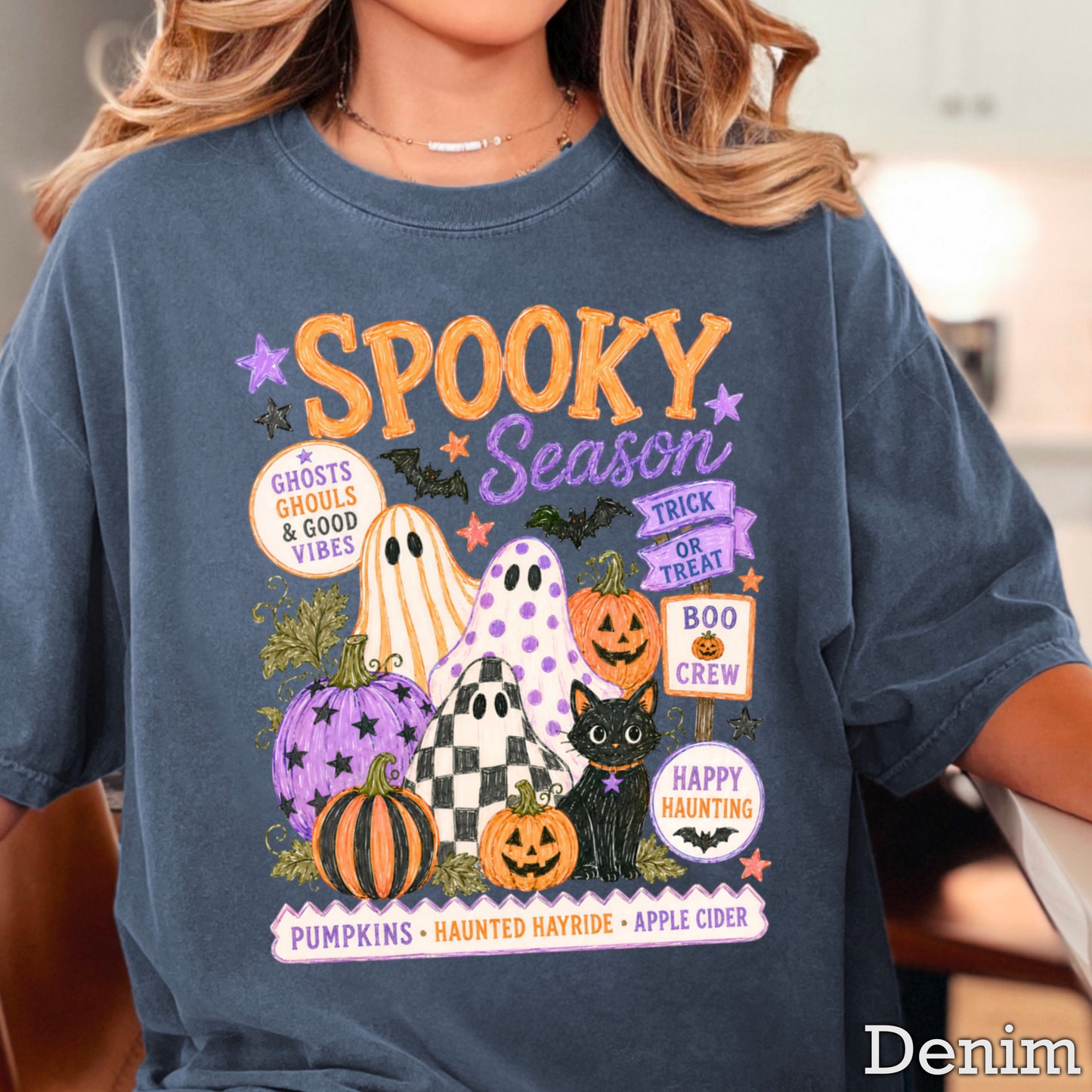 Spooky Season Comfort Color Graphic Tee