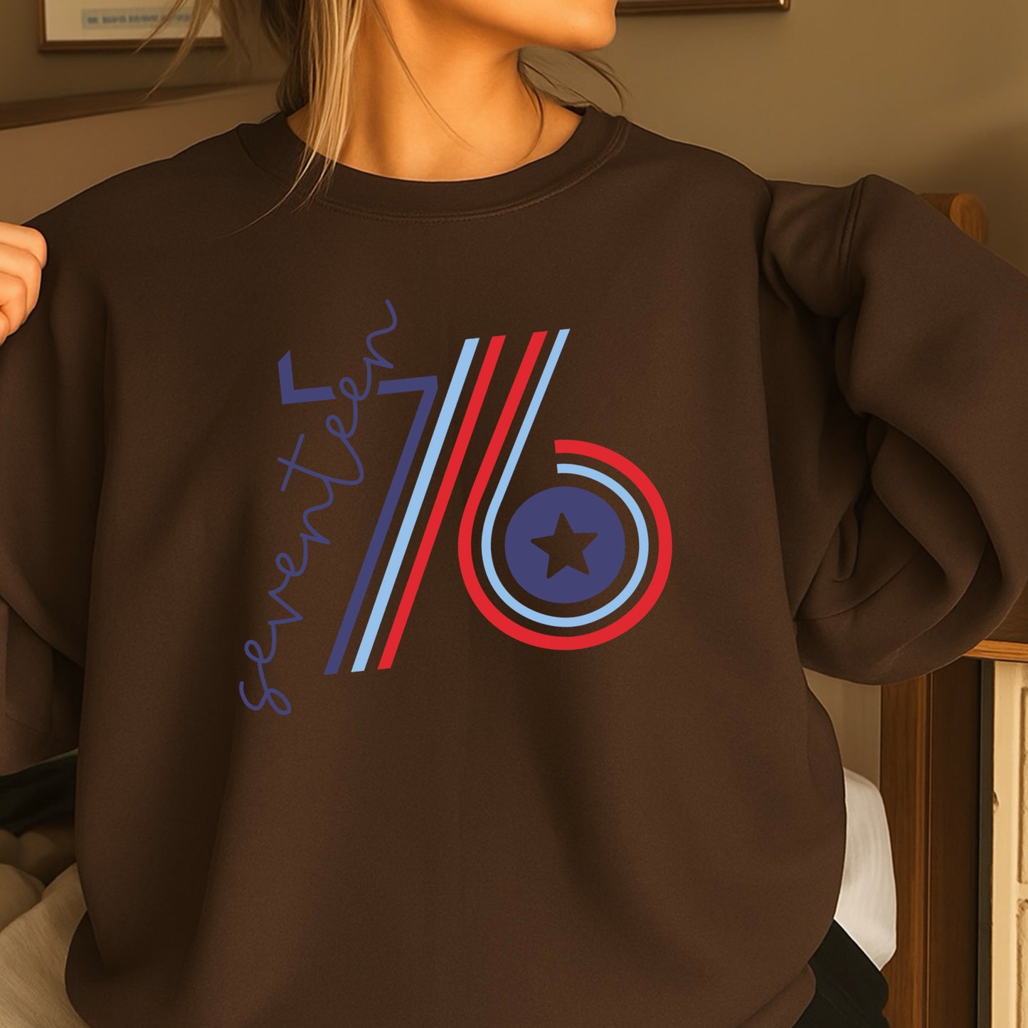 Retro 1776 Crewneck Sweatshirt