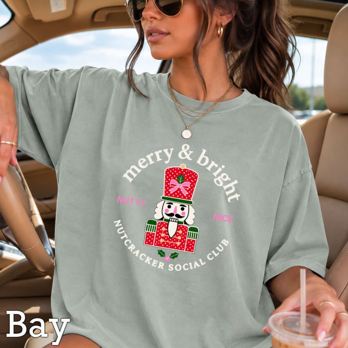 Nutcracker Social Club Christmas Comfort Color Graphic Tee