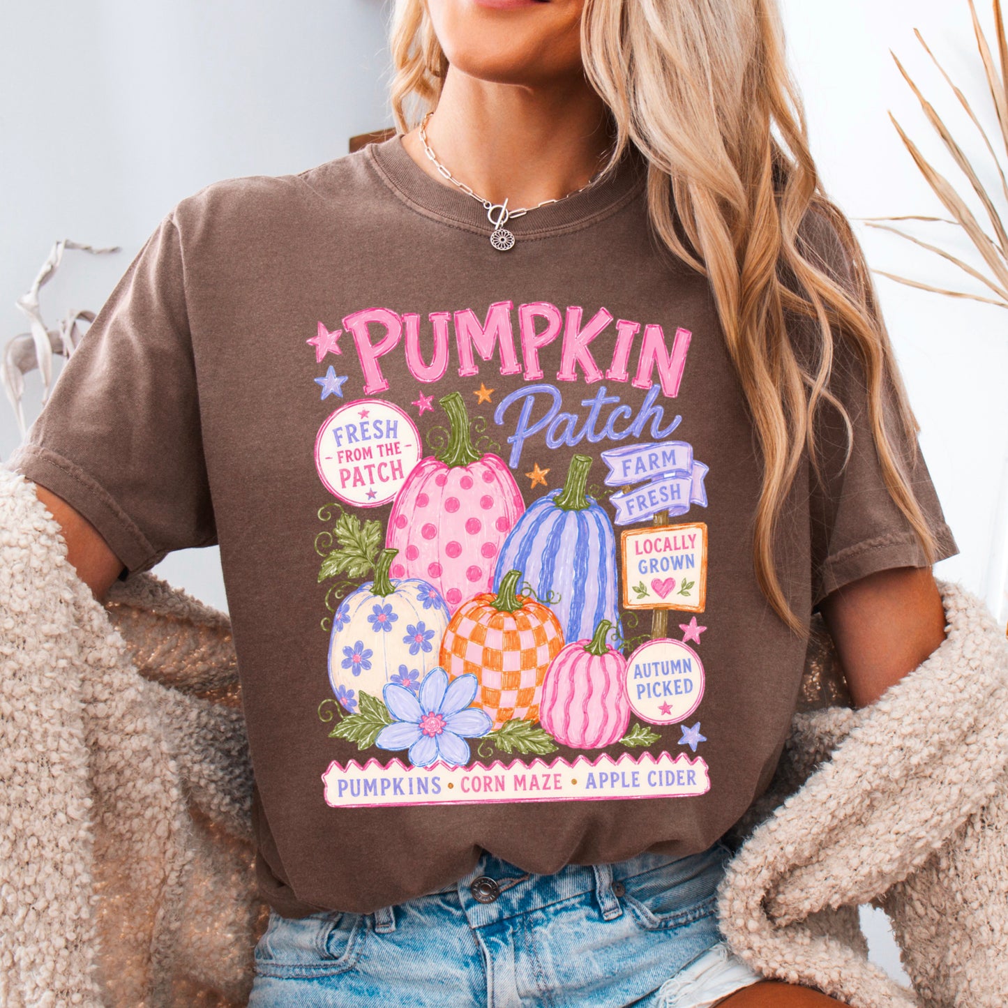 Pumpkin Patch Comfort Color Graphic Tee