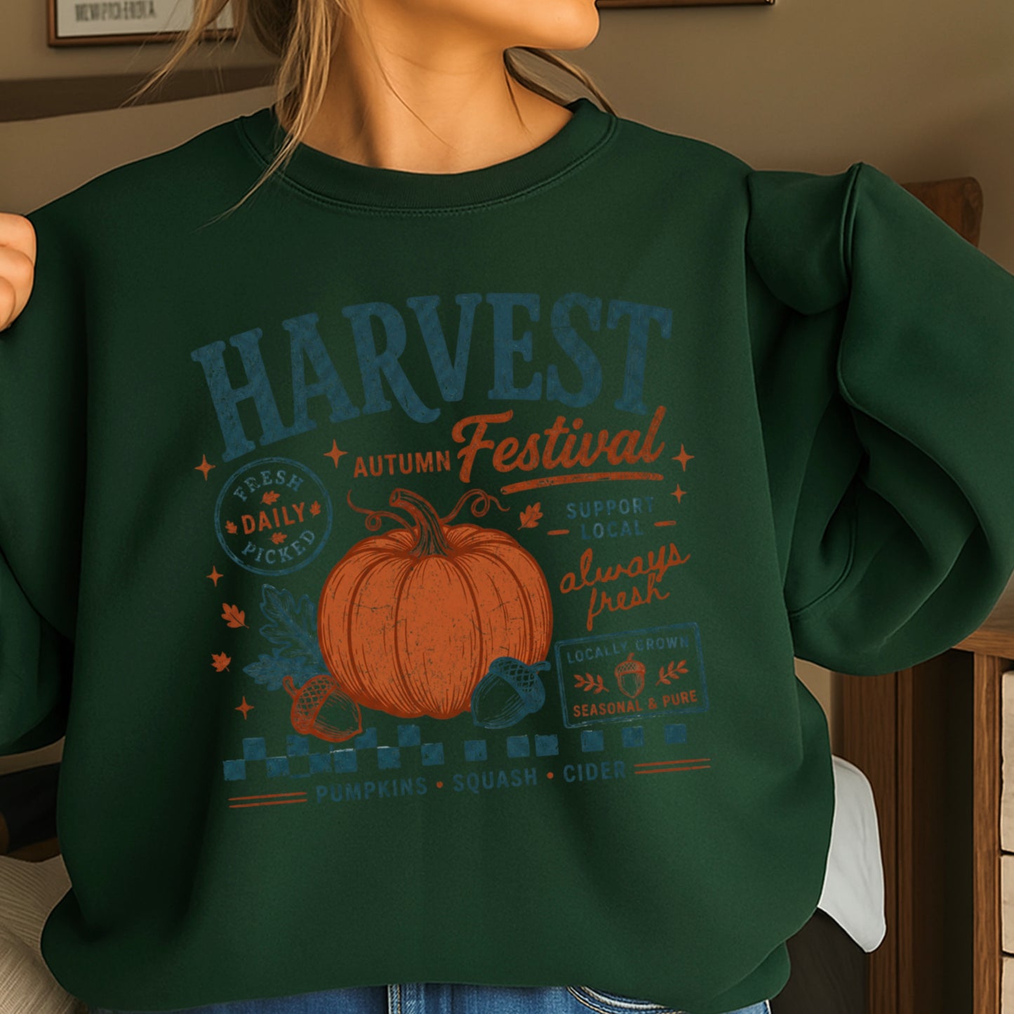 Harvest Festival Fall Crewneck Sweatshirt