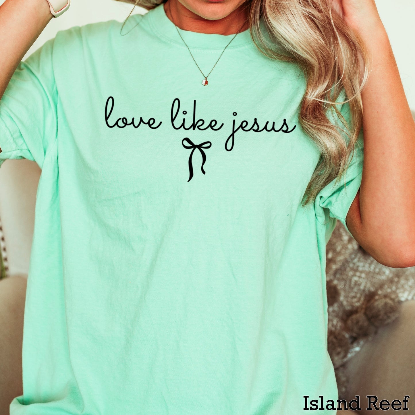 Love Like Jesus Christian Comfort Color Graphic Tee