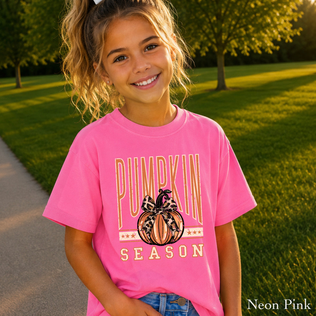 Pumpkin Season Youth Comfort Color T-Shirt