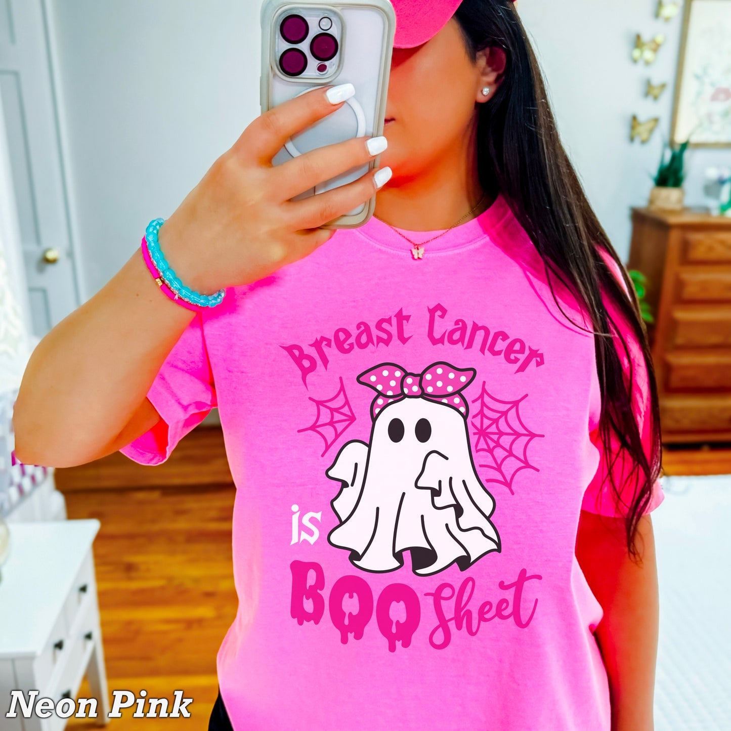 Breast Cancer Is Boo-Sheet Comfort Color Graphic Tee