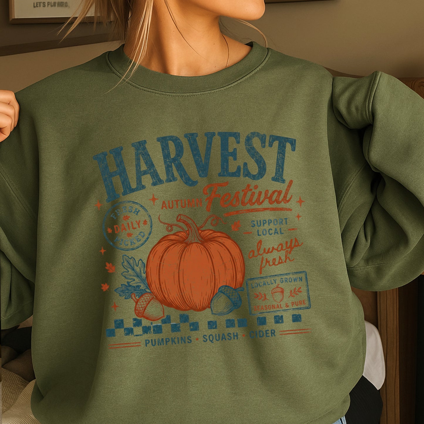 Harvest Festival Fall Crewneck Sweatshirt