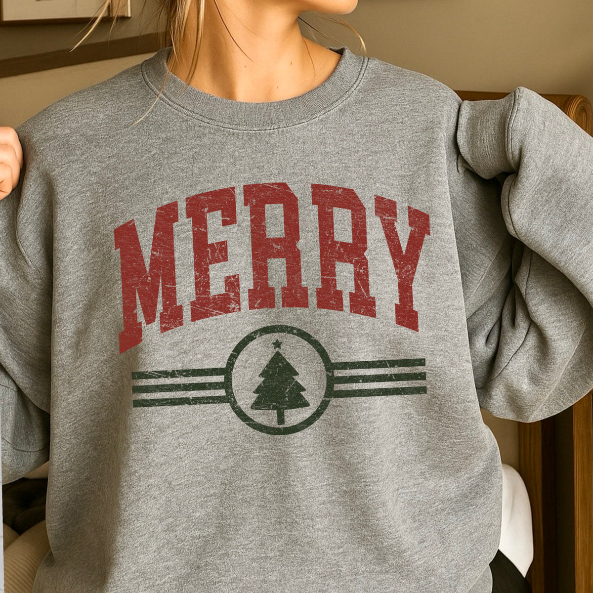 Merry Christmas Crewneck Sweatshirt