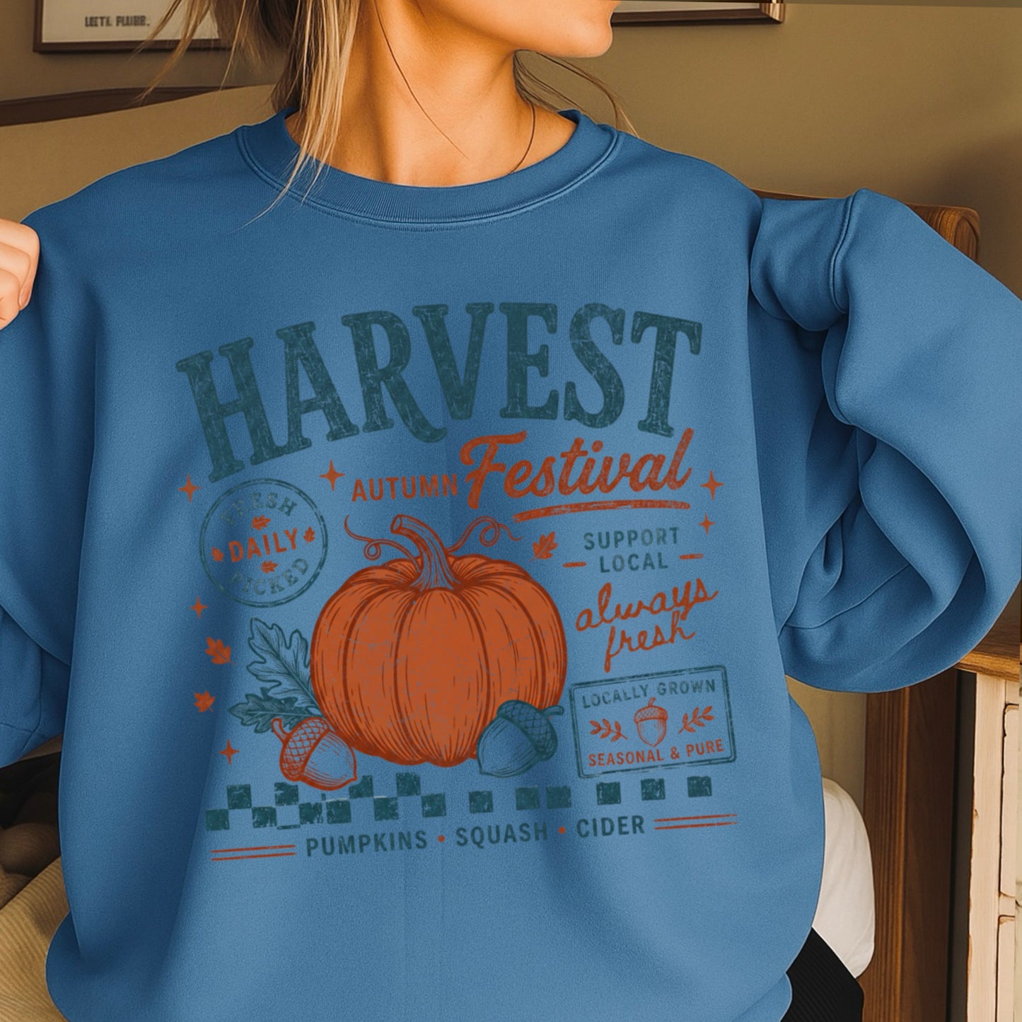Harvest Festival Fall Crewneck Sweatshirt