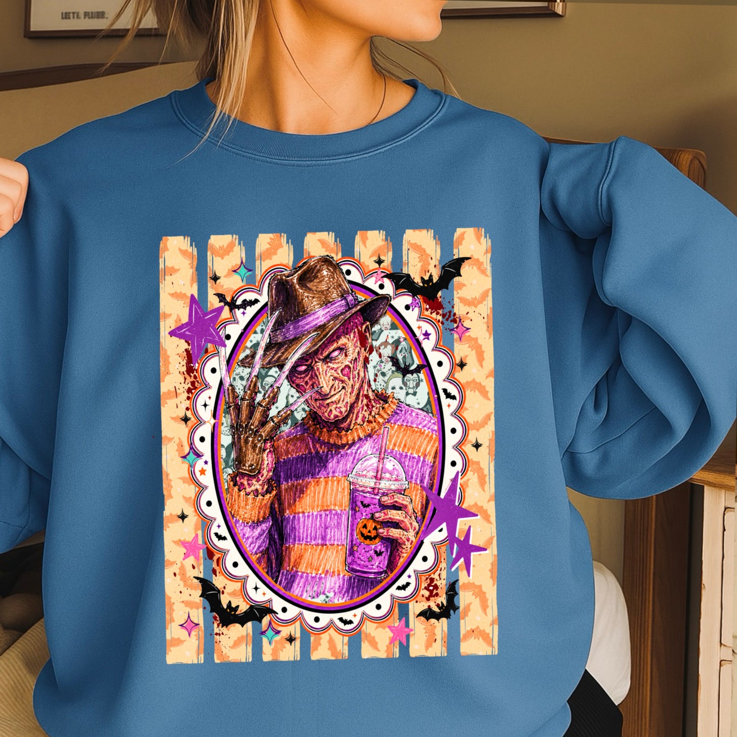 Horror Film Character Crewneck Sweatshirt
