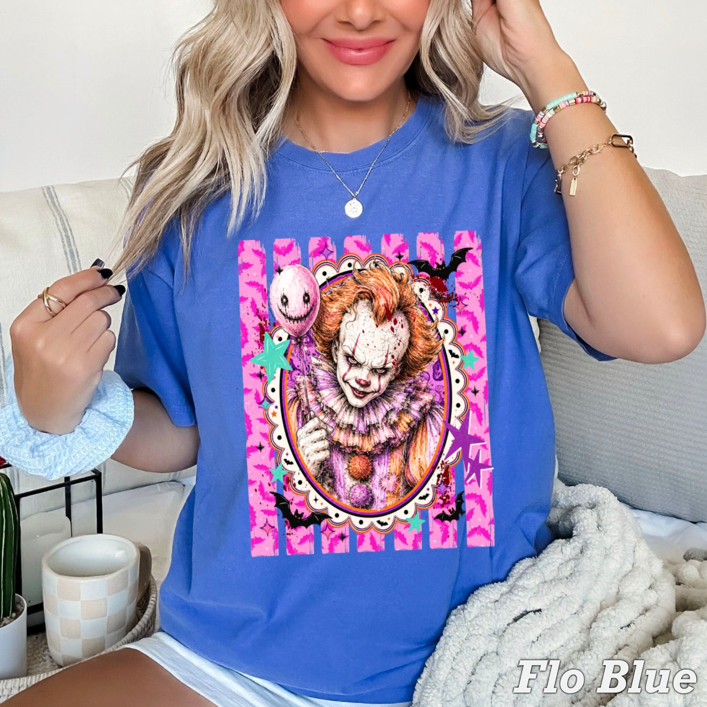 Horror Film Character Halloween Comfort Color Graphic Tee