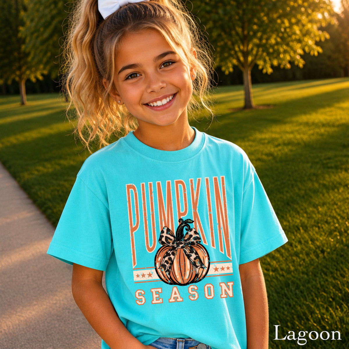 Pumpkin Season Youth Comfort Color T-Shirt