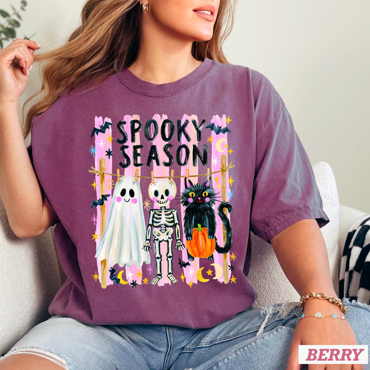 Spooky Season Halloween Comfort Color Graphic Tee