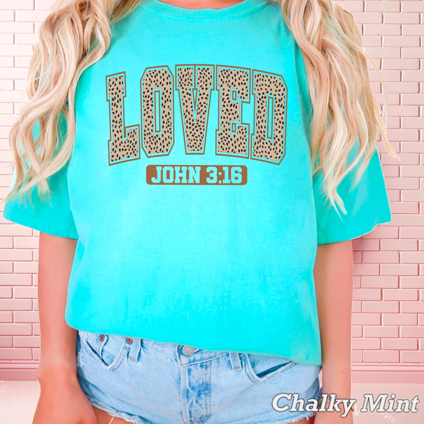 John 3:16 Valentine’s Day Comfort Color Graphic Tee