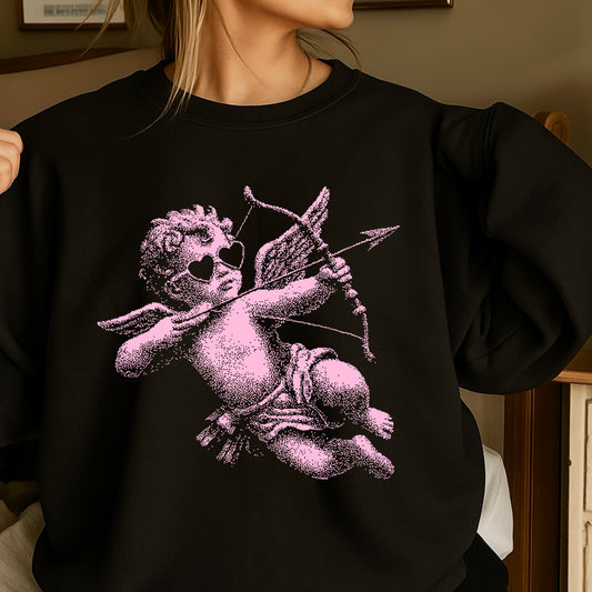 Halftone Cupid Valentine’s Day DTF Transfer