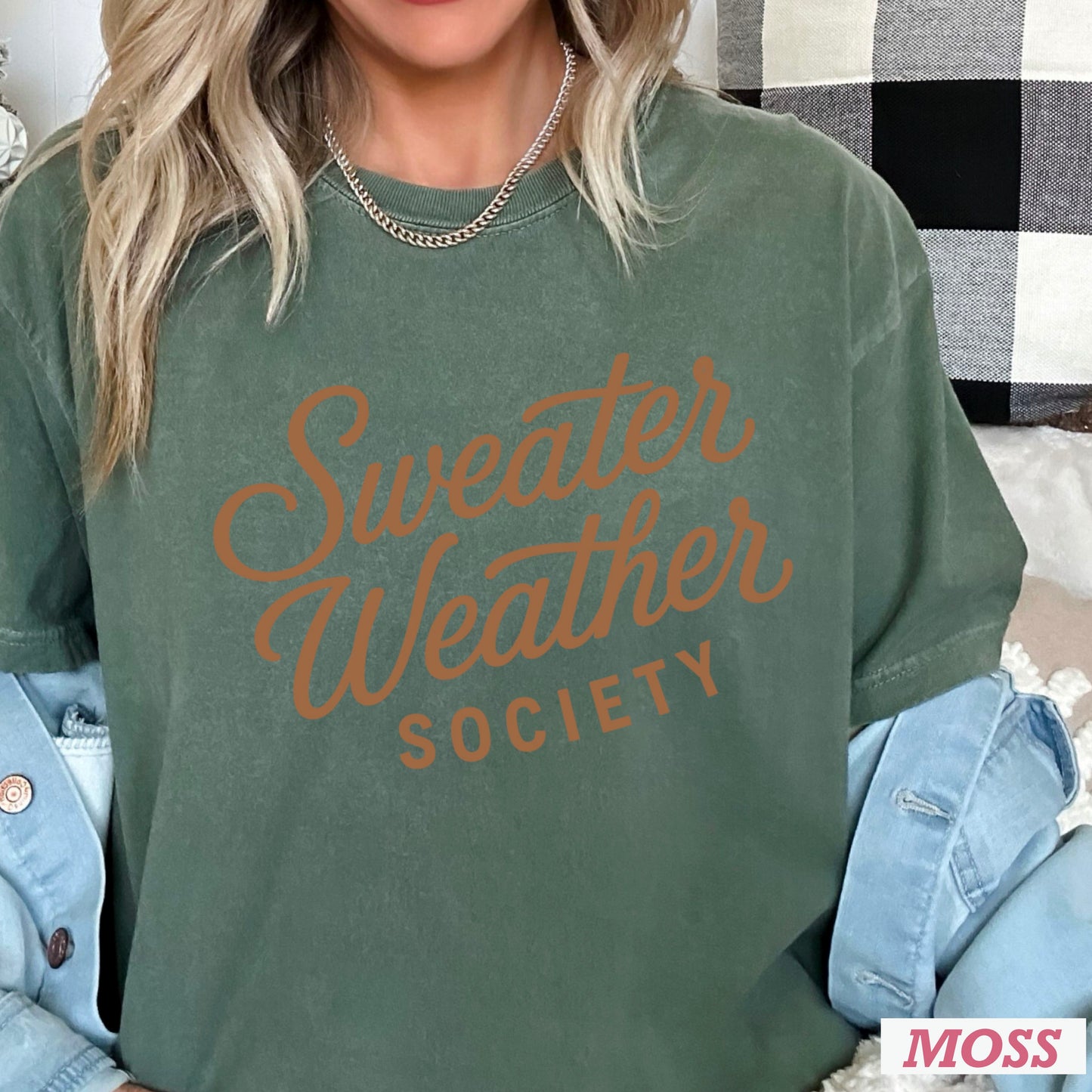 Sweater Weather Society Comfort Color Graphic Tee
