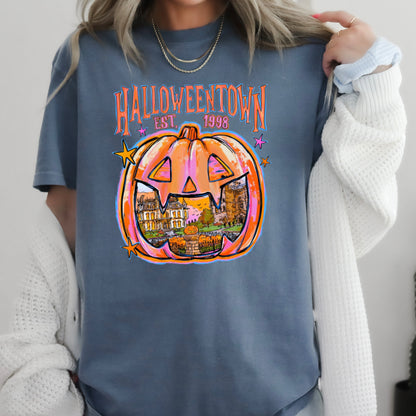 Halloween Town Comfort Color Graphic Tee