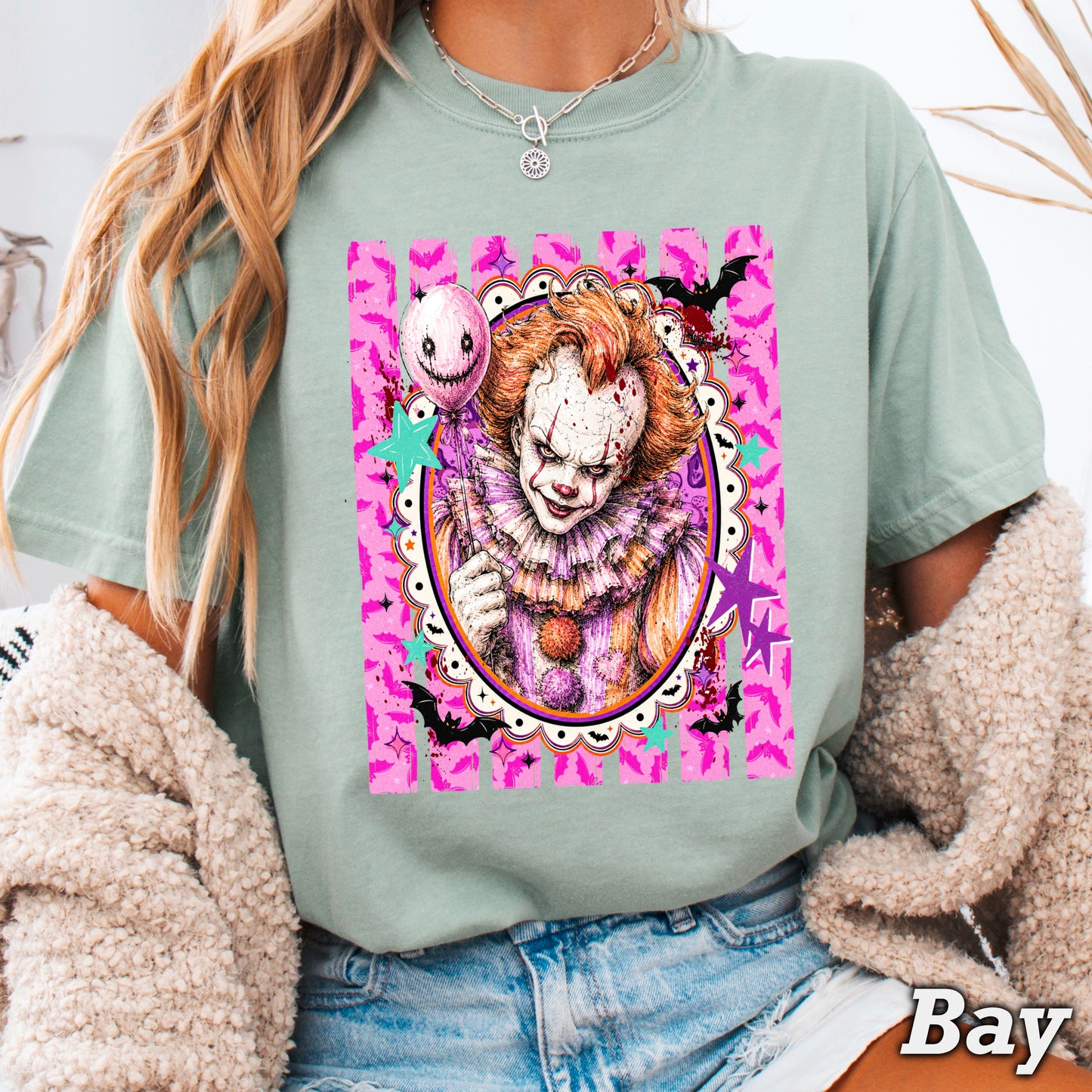 Horror Film Character Halloween Comfort Color Graphic Tee