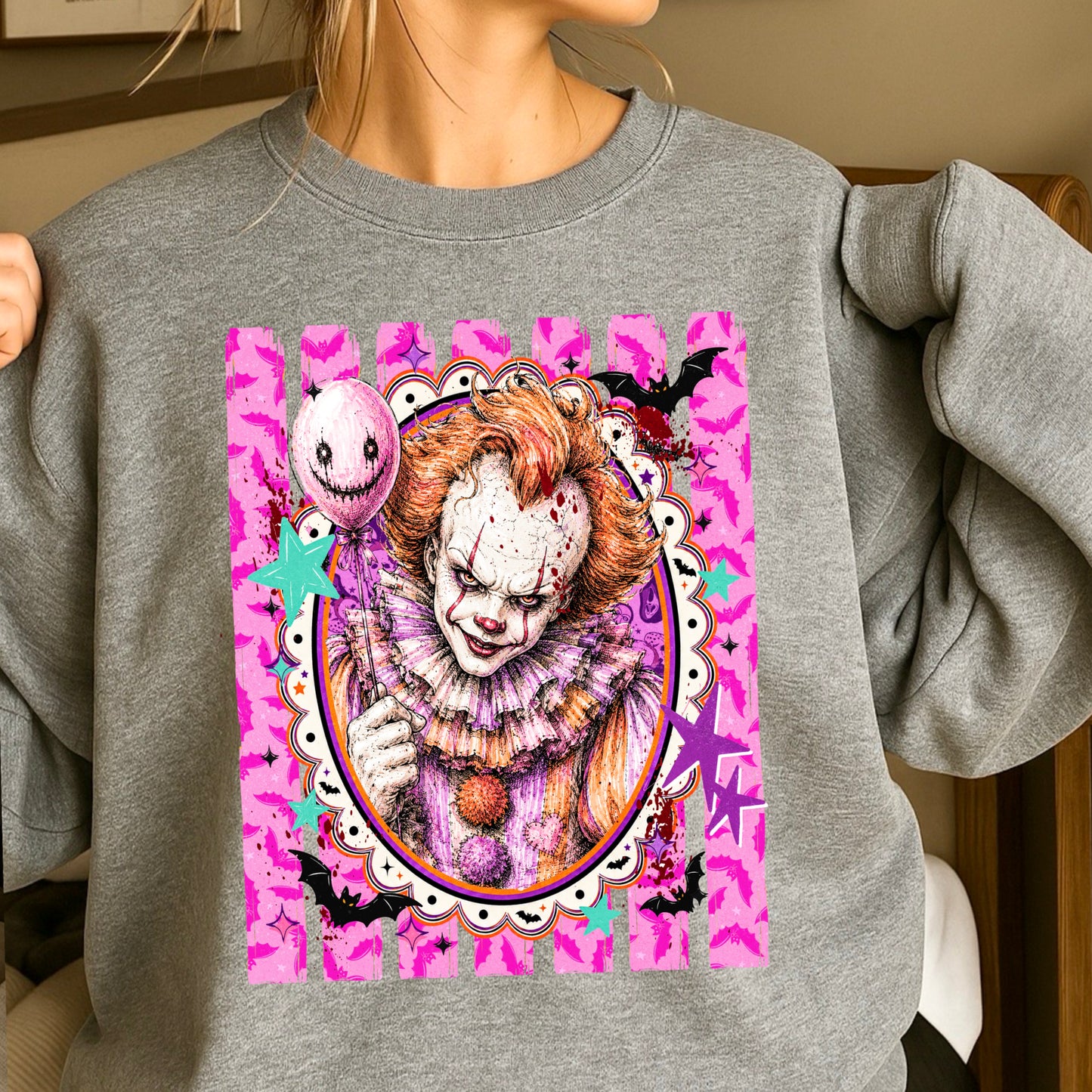 Horror Film Character Crewneck Sweatshirt