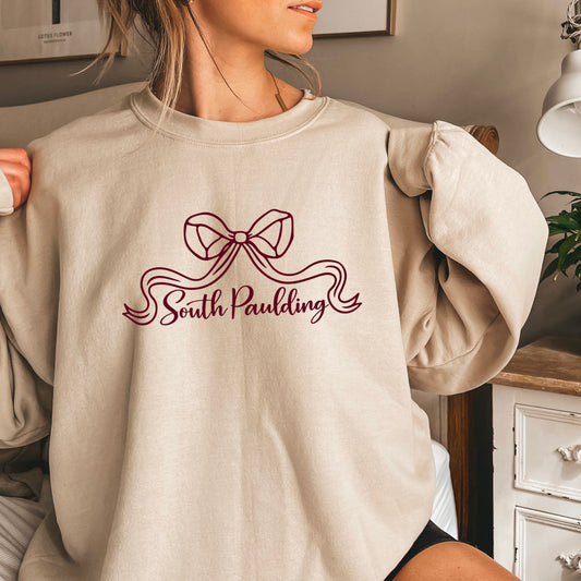 Spartans Coquette Bow Crewneck Sweatshirt