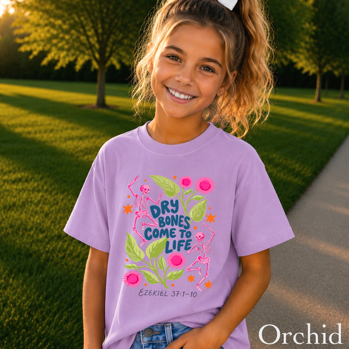 Dry Bones Come To Life Youth Comfort Color Christian T-Shirt
