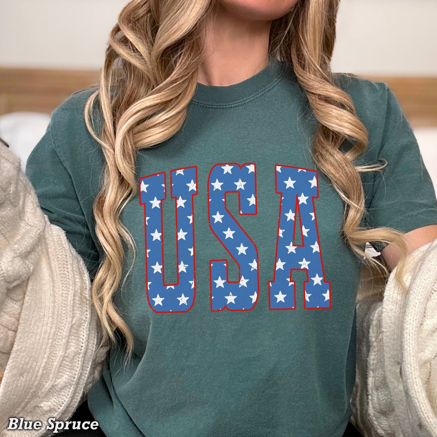 USA Patriotic Comfort Color Graphic Tee