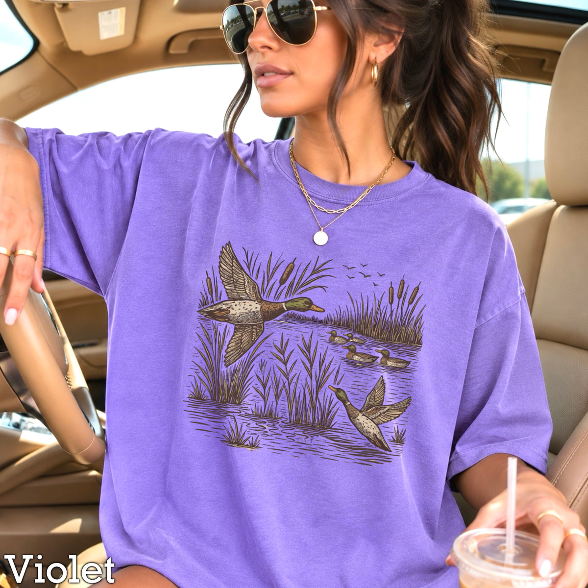Mallard Ducks Comfort Color Graphic Tee