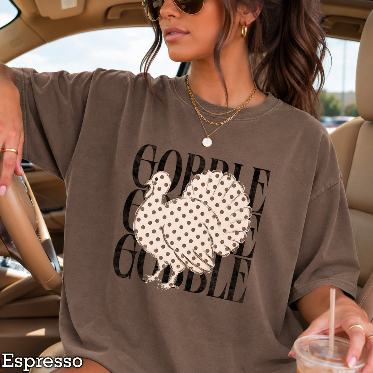 Gobble Thanksgiving Comfort Color Graphic Tee
