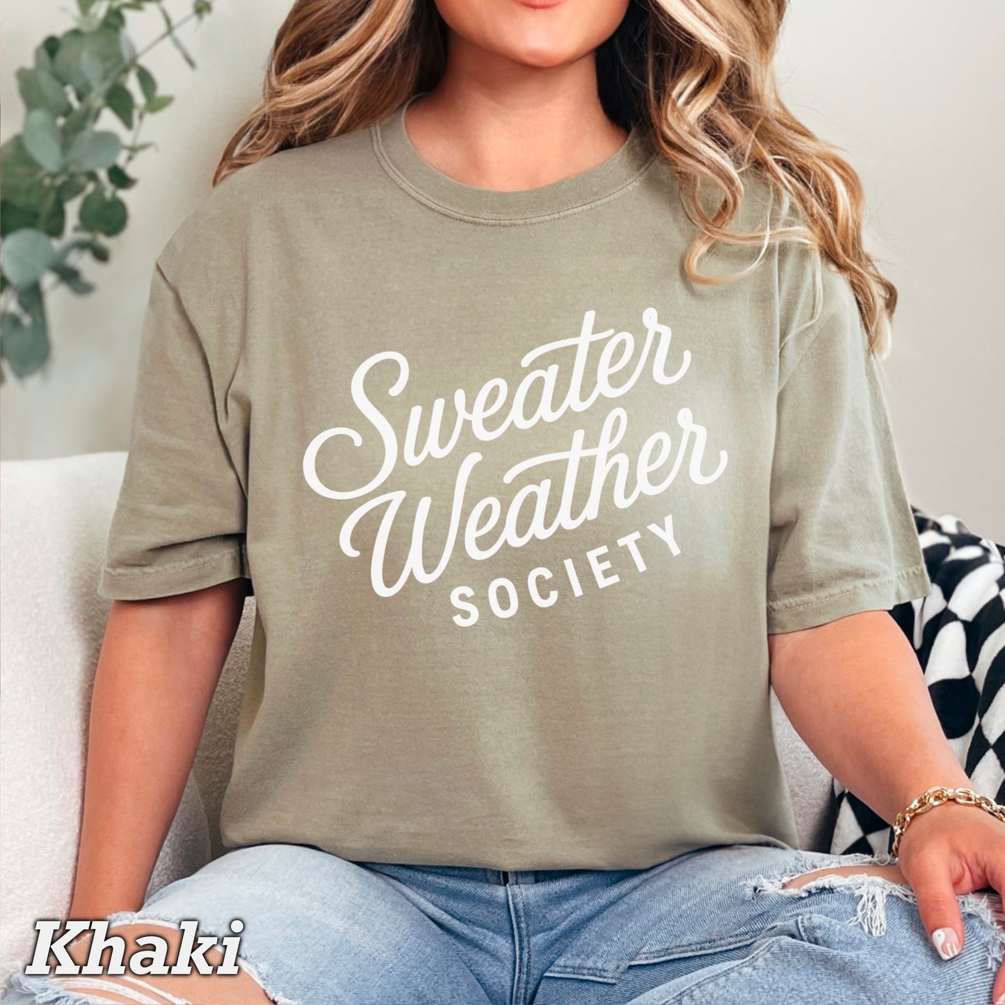 Sweater Weather Society Comfort Color Graphic Tee