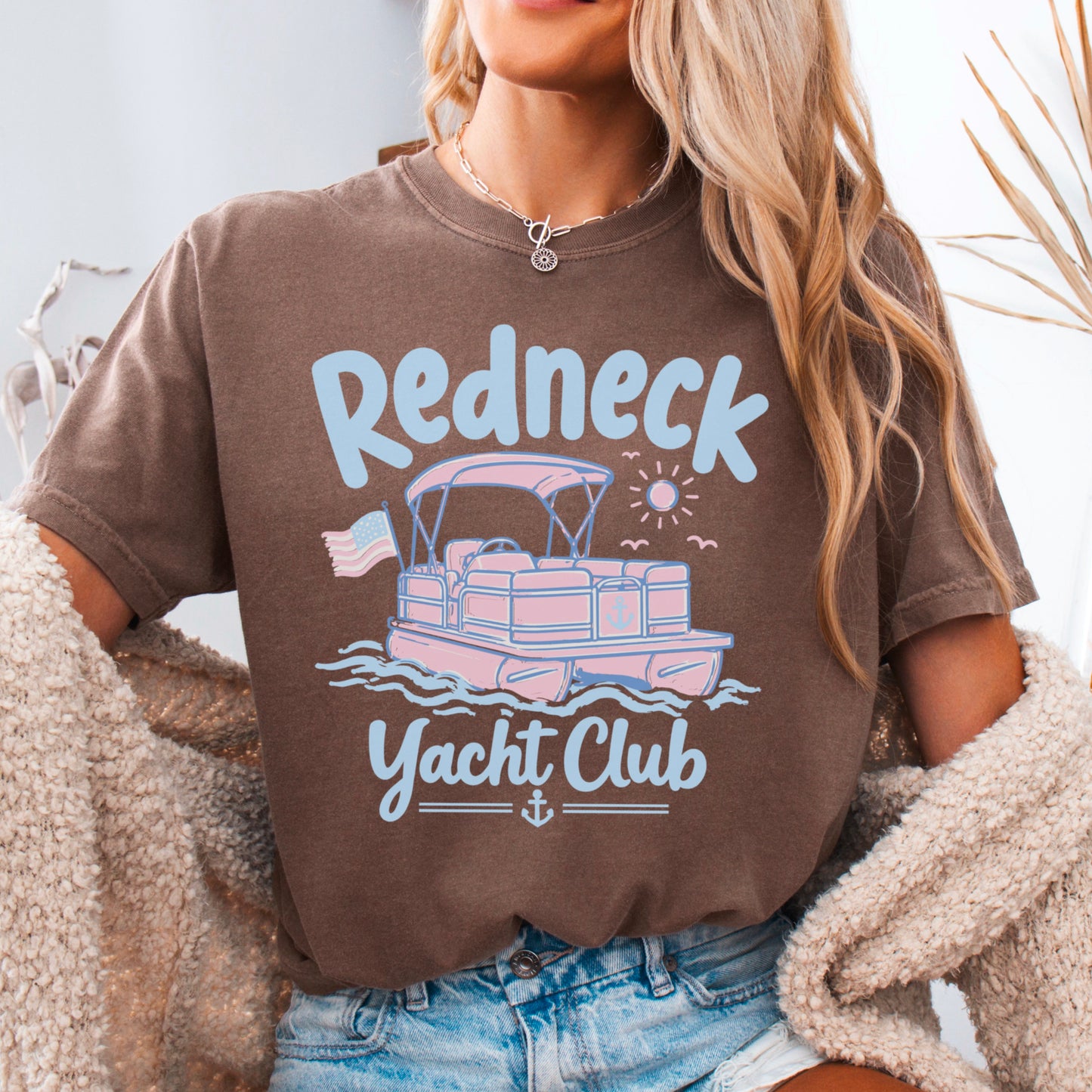 Redneck Yacht Club Comfort Color Graphic Tee