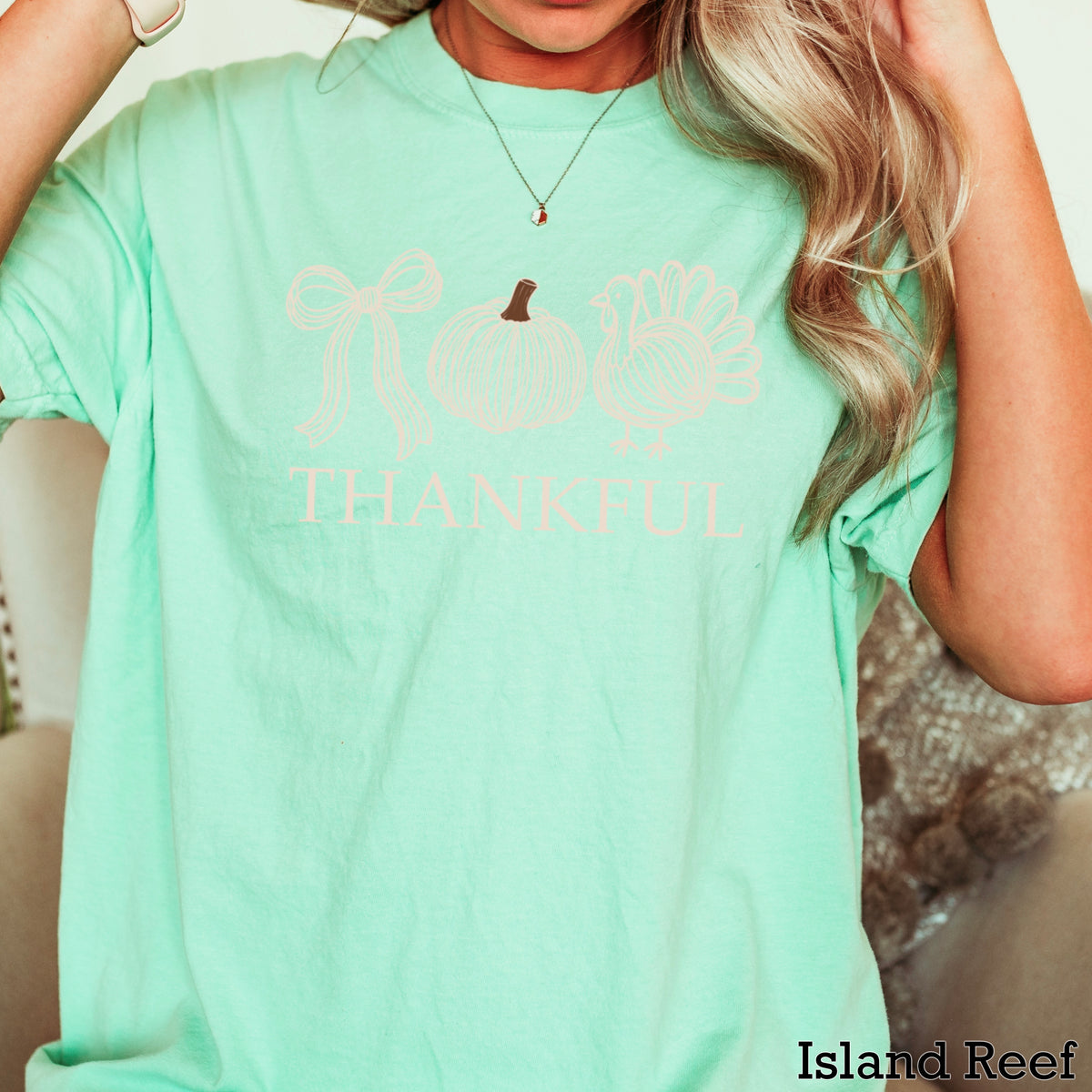 Thankful Thanksgiving Comfort Color Graphic Tee