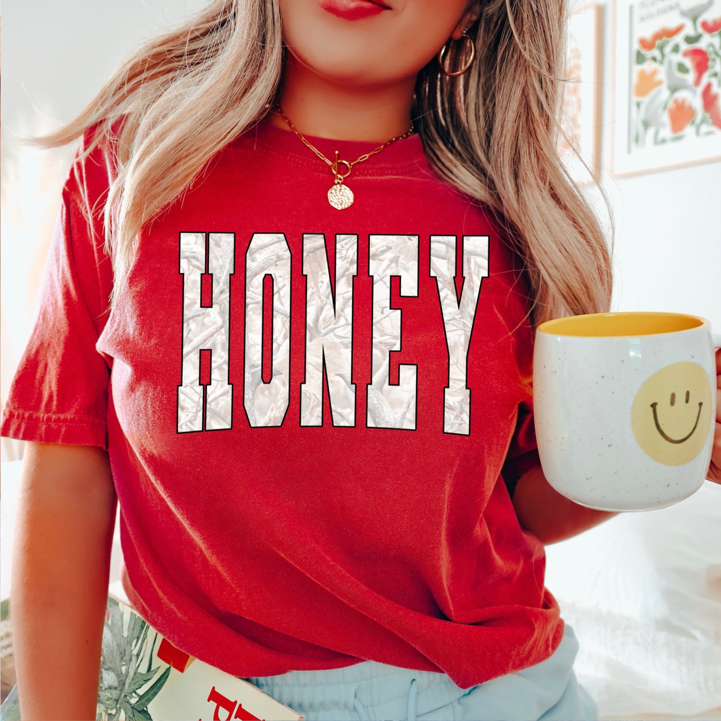 Honey Comfort Color Graphic Tee