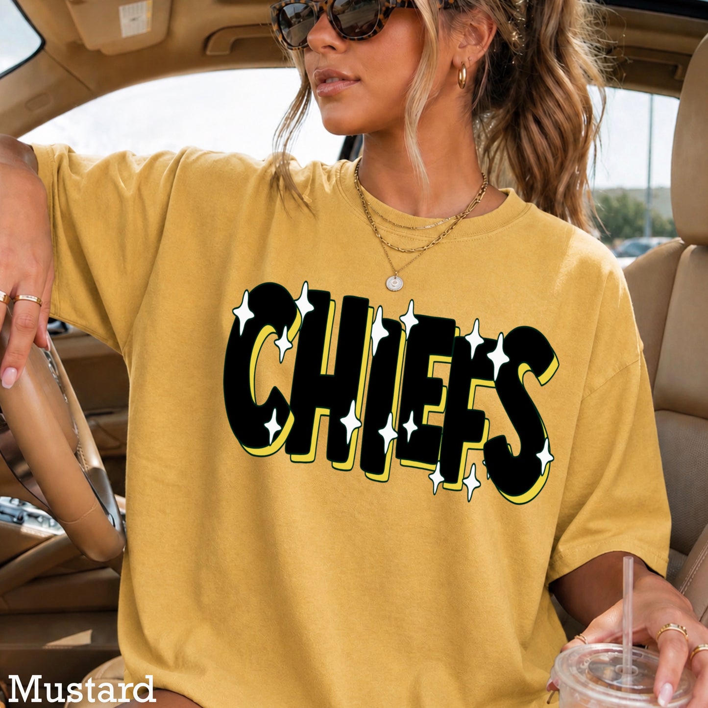 Chiefs  Comfort Color Graphic Tee