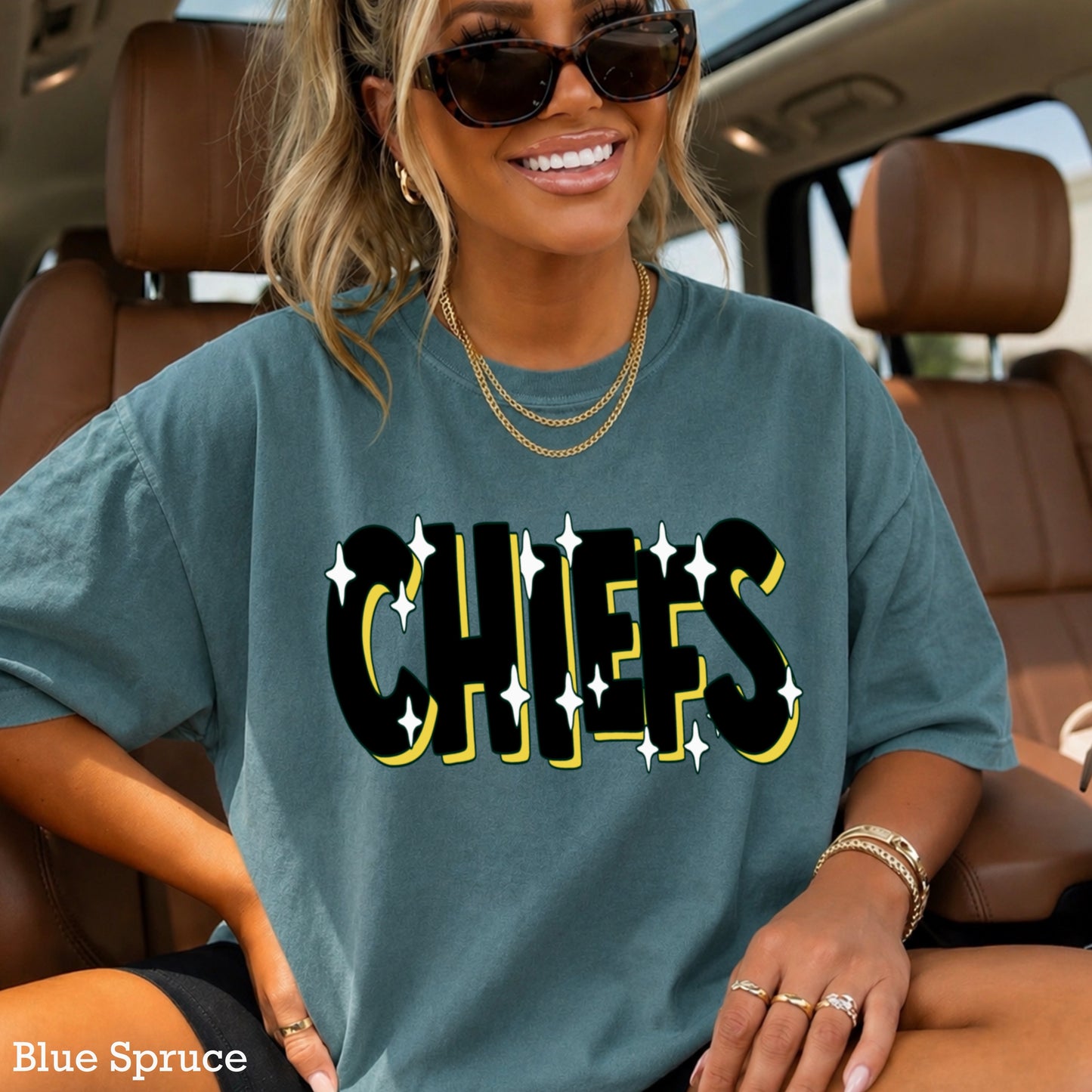 Chiefs  Comfort Color Graphic Tee
