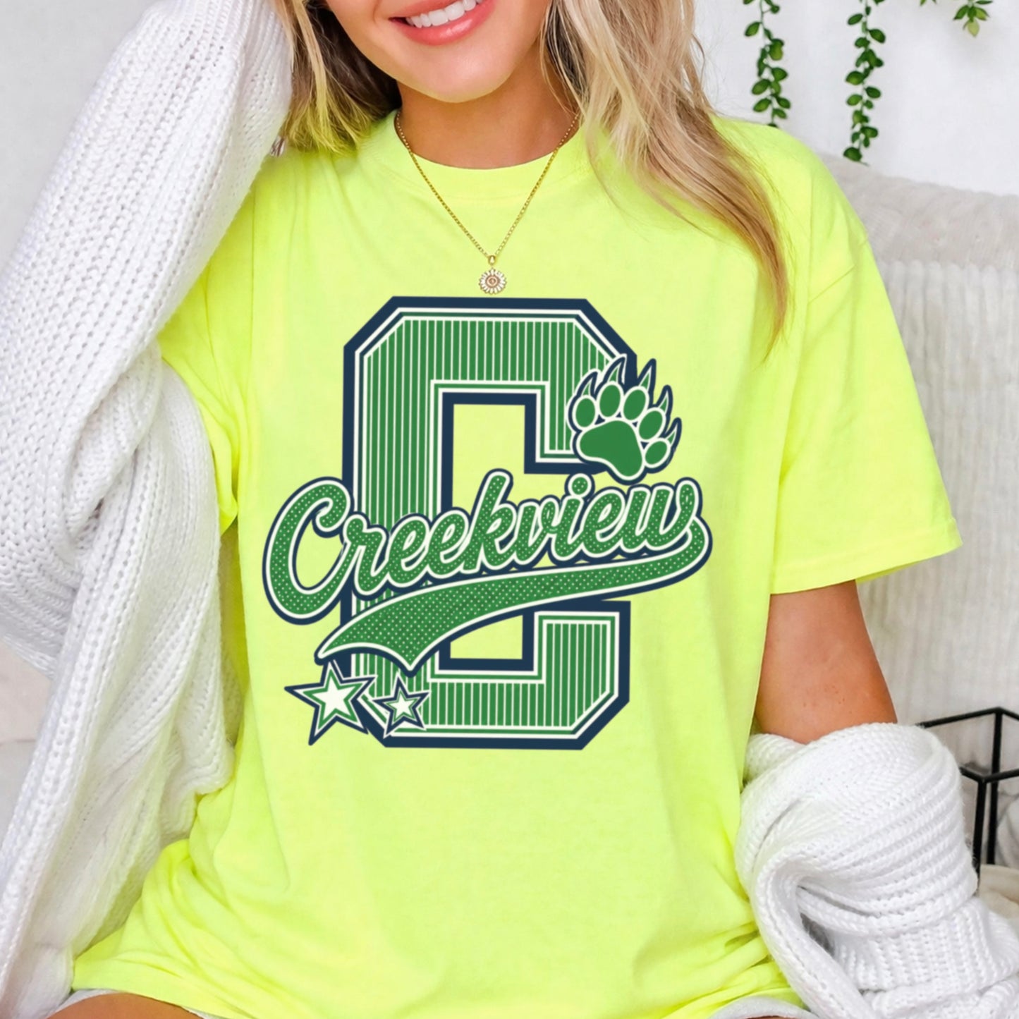 Creekview Grizzlies Comfort Color Graphic Tee
