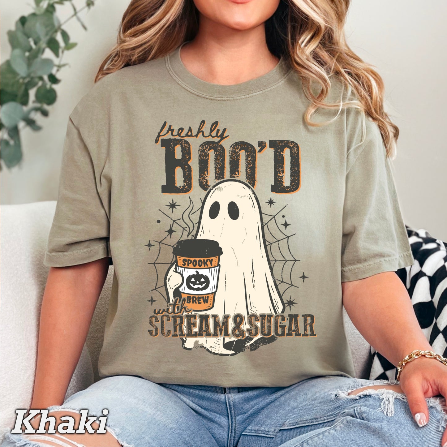 Freshly Boo’d Halloween Comfort Color Graphic Tee