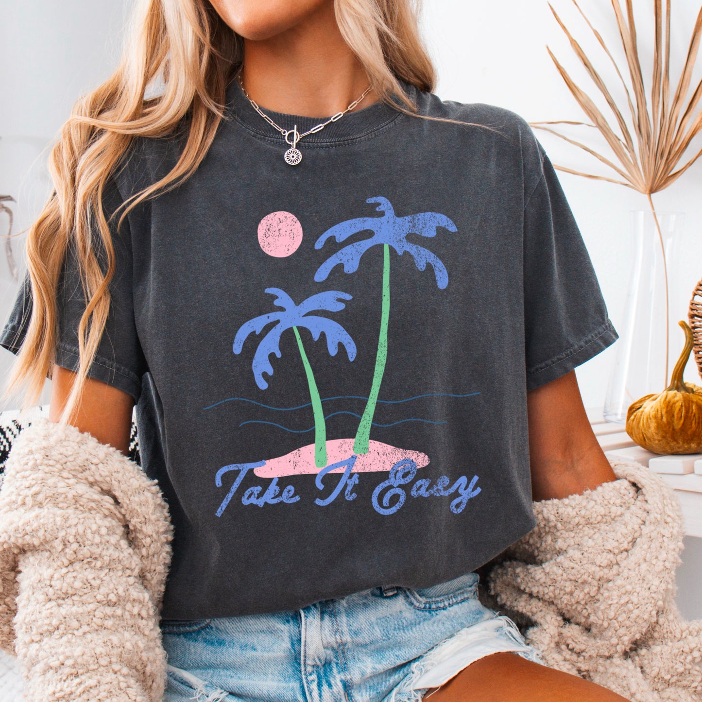 Take It Easy Comfort Color Graphic Tee