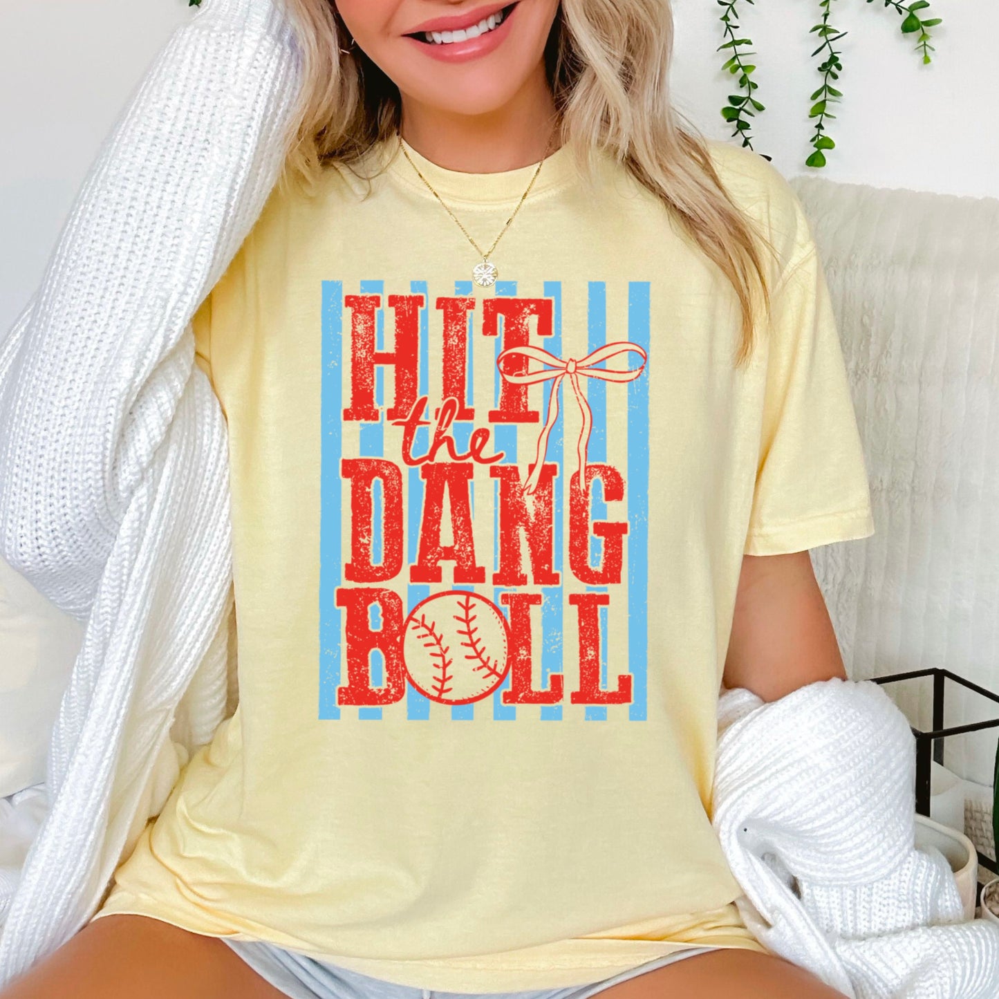 Hit The Dang Ball Comfort Color Graphic Tee