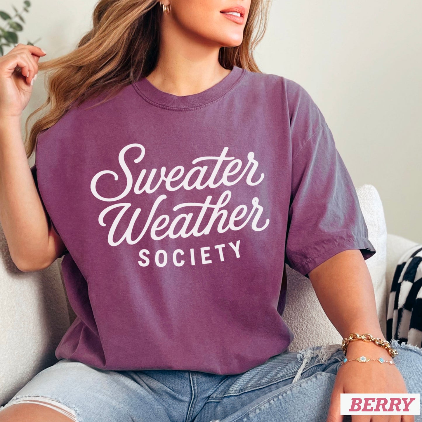 Sweater Weather Society Comfort Color Graphic Tee