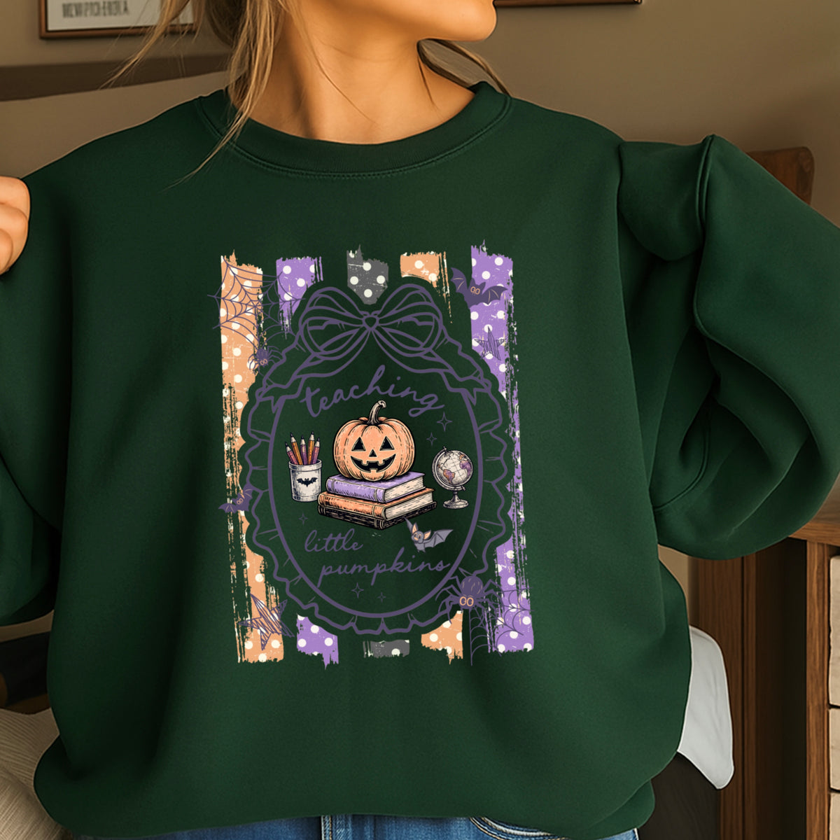 Teaching Little Pumpkins Halloween Sweatshirt