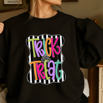 Trick Or Treat Halloween Crewneck Sweatshirt