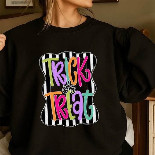 Trick Or Treat Halloween Crewneck Sweatshirt