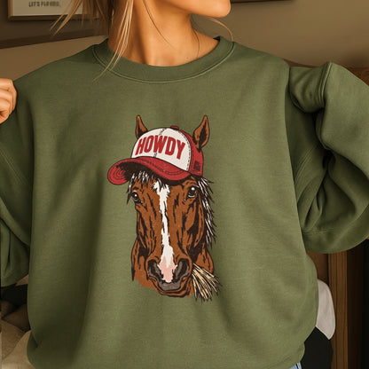 Howdy Horse Crewneck Sweatshirt