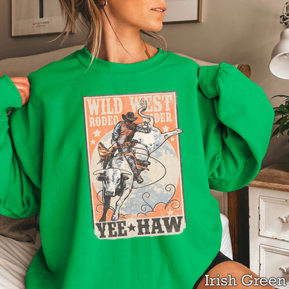Wild West Rodeo Star Crewneck Sweatshirt