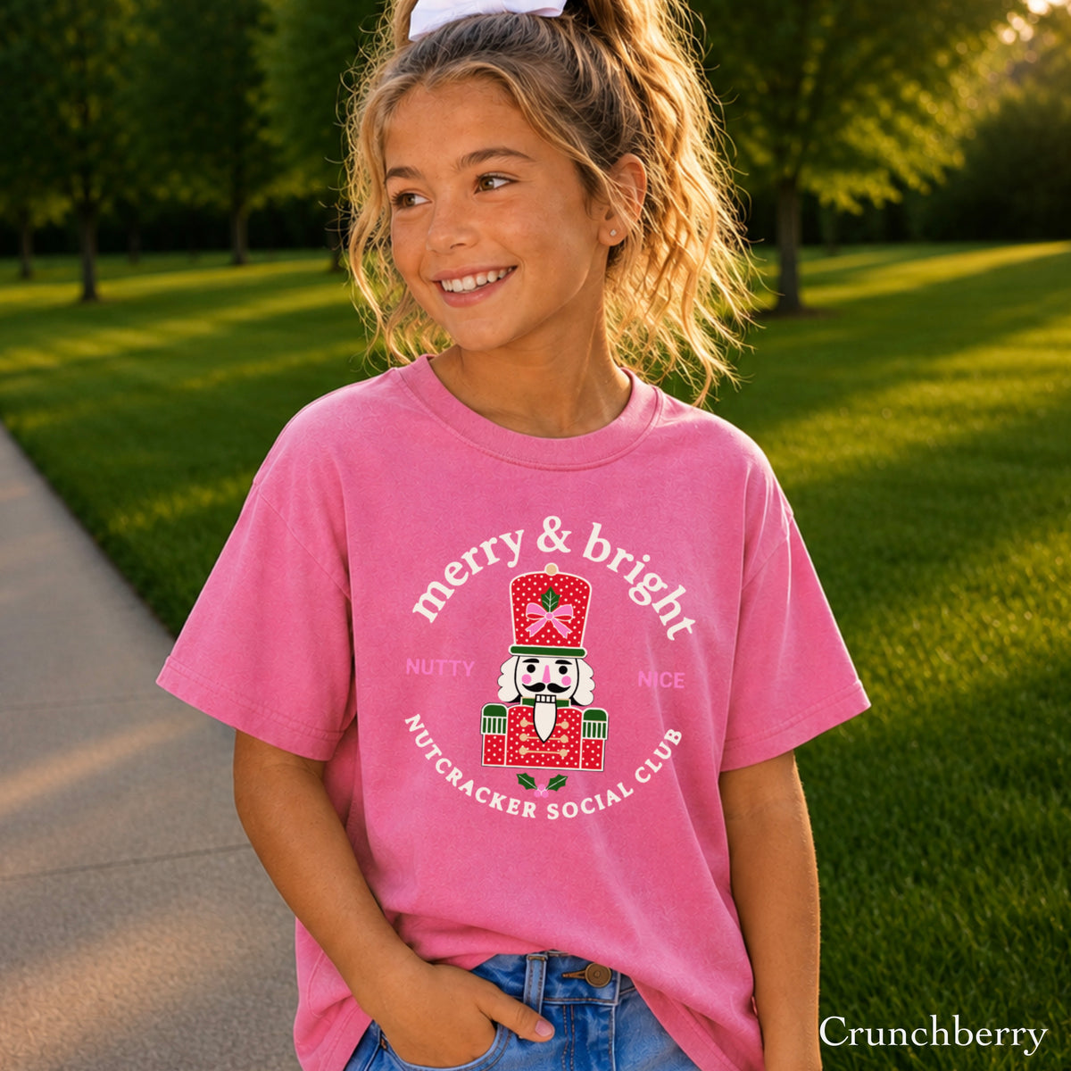 Nutcracker Social Club Christmas Youth Comfort Color T-Shirt