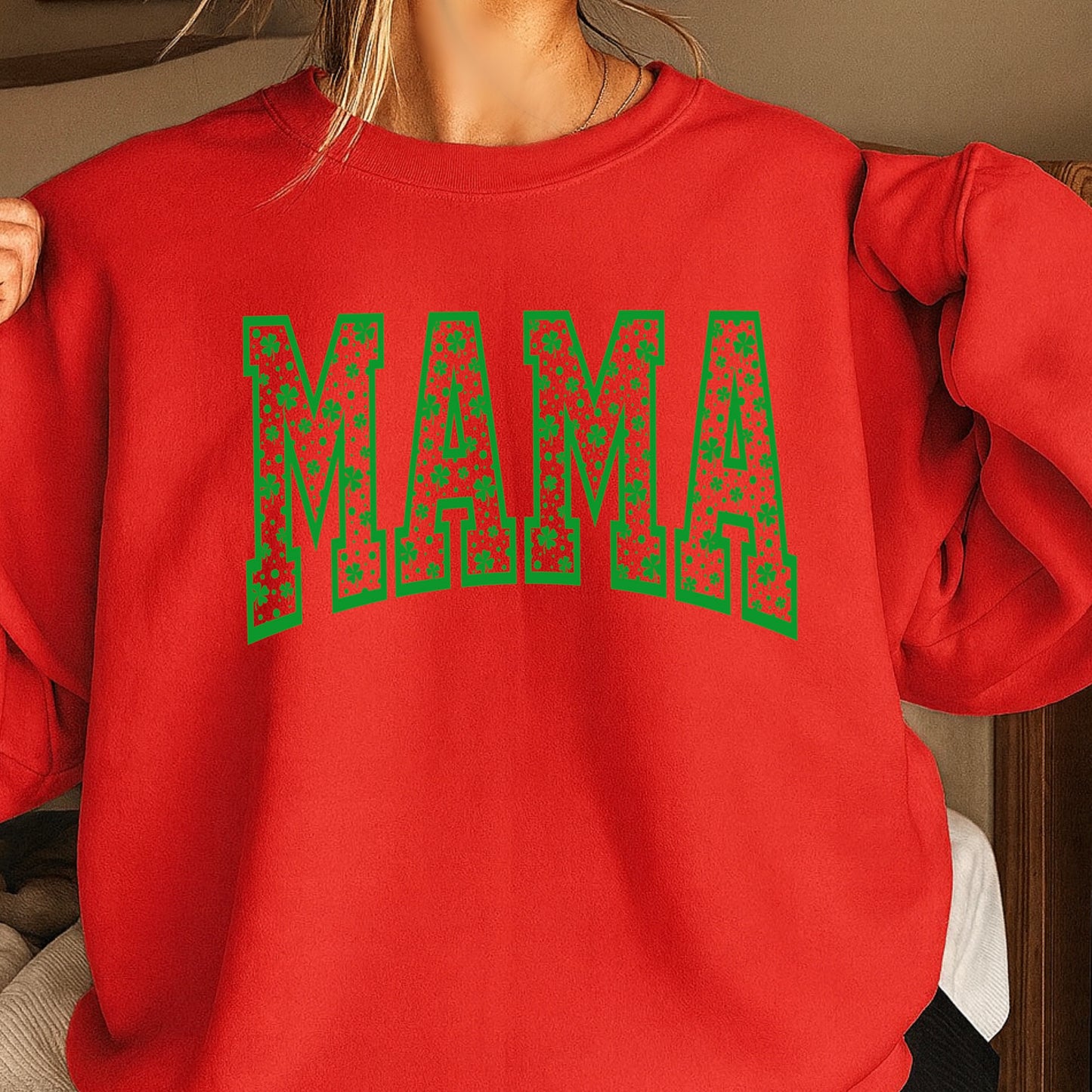 Mama St. Patrick’s Day Crewneck Sweatshirt