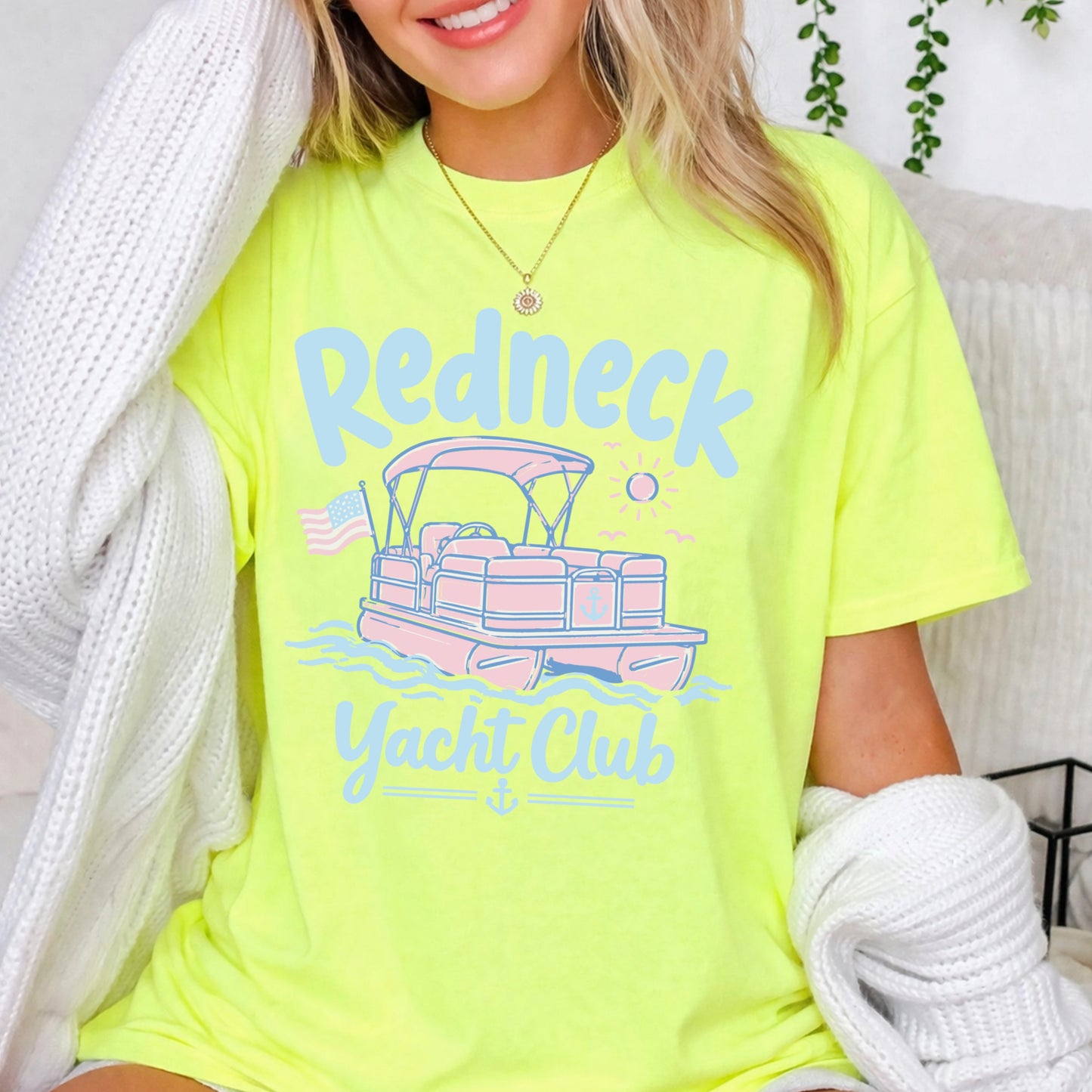 Redneck Yacht Club Comfort Color Graphic Tee