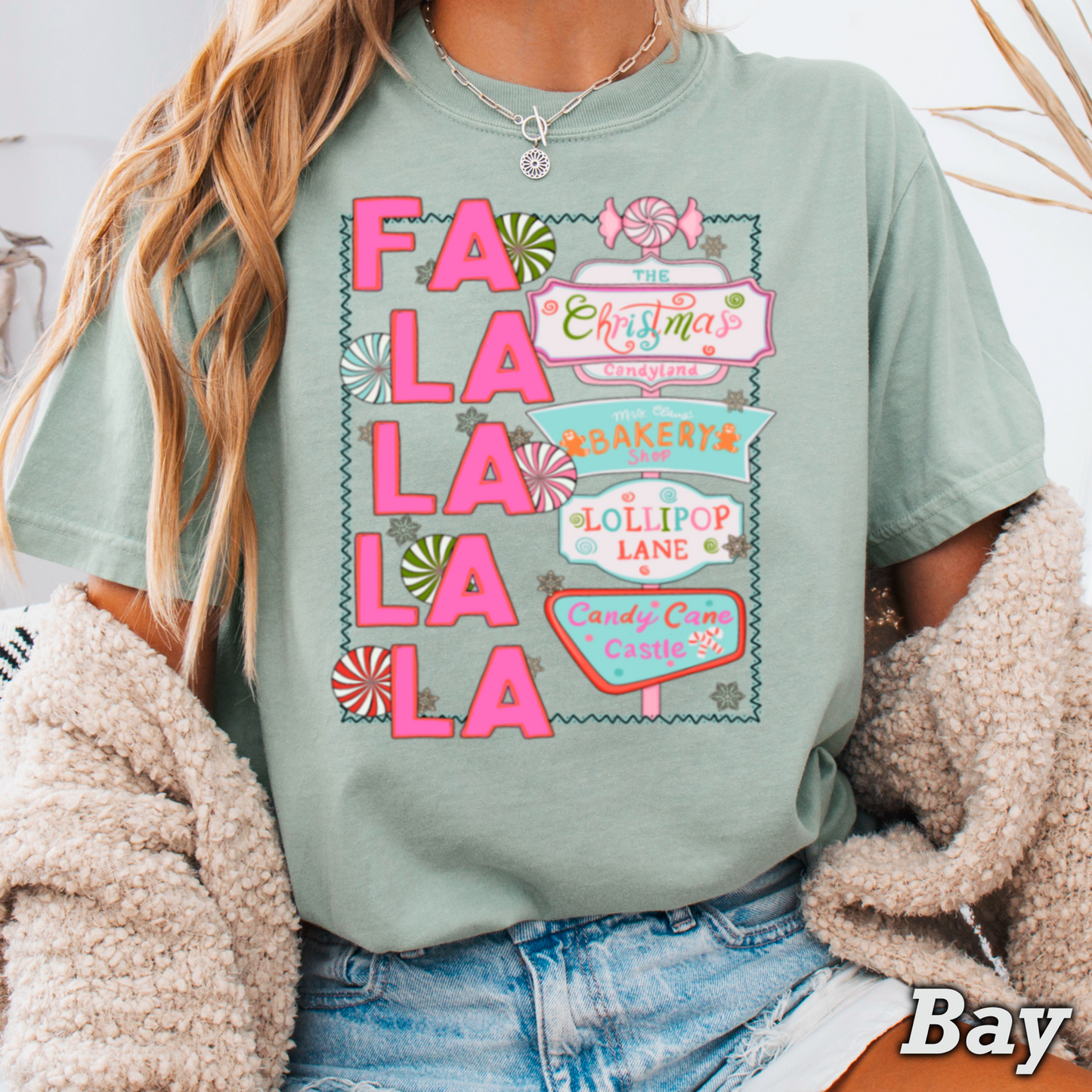 Fa La La Comfort Color Graphic Tee