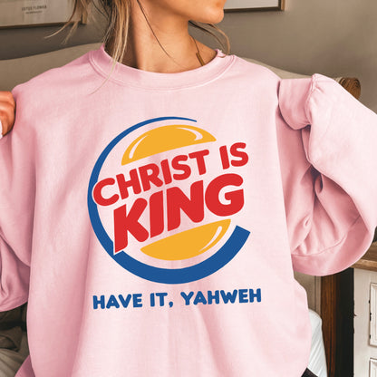 Christ Is King Christian Crewneck Sweatshirt