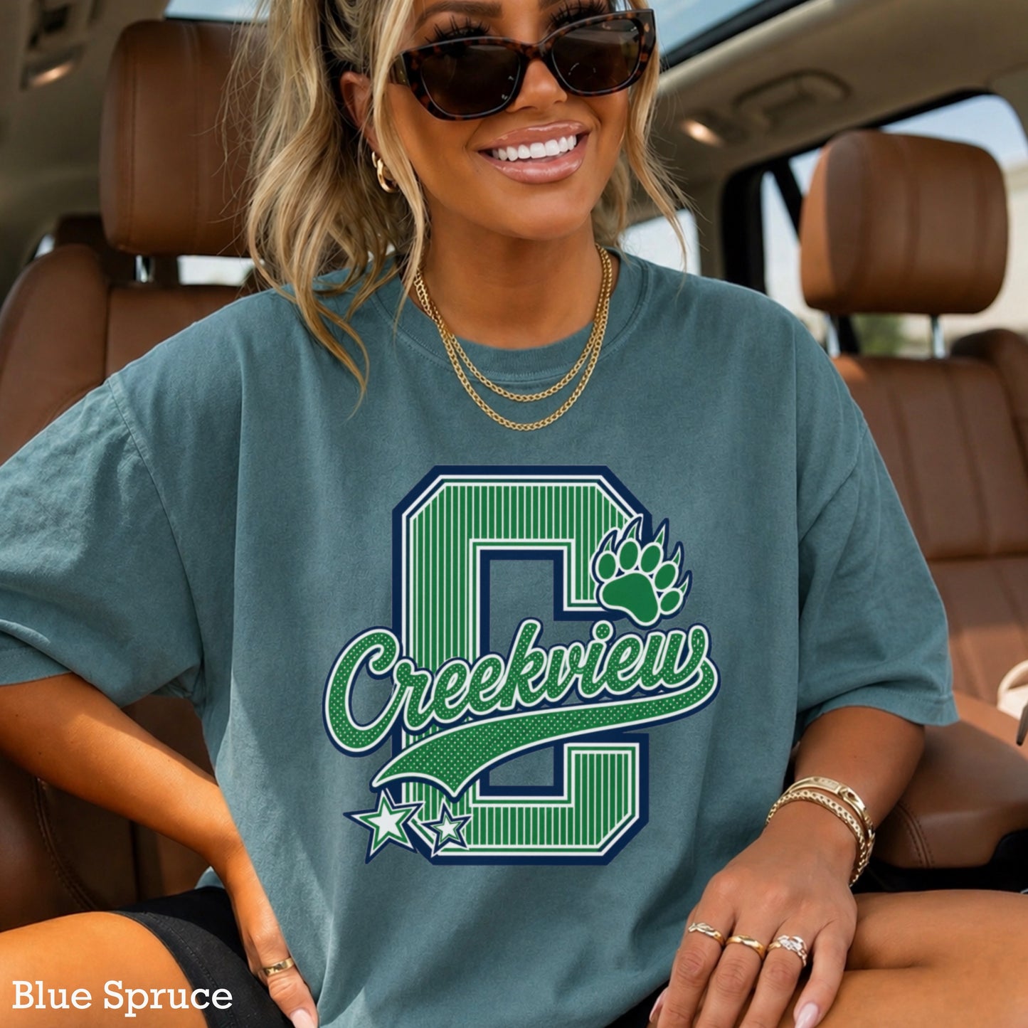 Creekview Grizzlies Comfort Color Graphic Tee